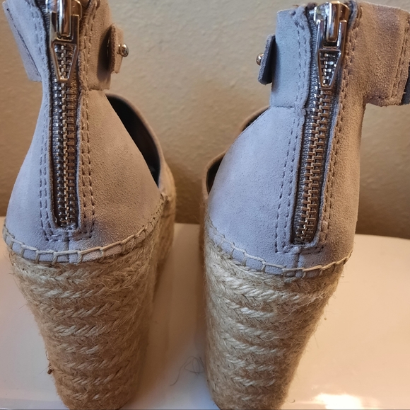 Dolce Vita Gray suede wedge espadrille size 10 New, never worn - Picture 4 of 4